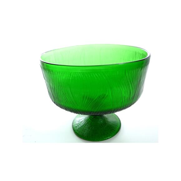 Hoosier Glass Green Footed Bowl - Picture 1 of 6